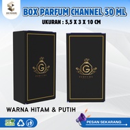 Channel Perfume Box Perfume Box Perfume Packaging 50 ML (Size 5.5 x 3 x 10 cm) can be used for all t