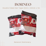 Borneo Double Sided Gel Tape 2mm x 24mm x 1m / Nano Tape Borneo / 1 ROLL