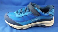 快速出貨 MERRELL 女防潑水健走鞋 大童 黏帶 藍色 型號 MLK265979 [2]