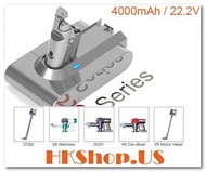 Dyson V6 Sony 電池 4000MAH DC58 59 61 DC62 DC71 DC74 SV03 SV07 SV09  -包郵費直寄香港各區貨品自取點 14日壞機1換1保證 ; 保修6個