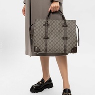 極新🆕Gucci 古馳 雙G老花滿印 多功能托特包 手提包 電腦公事包 差旅包
