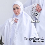 Bergo Umroh Haji Dagu Malaysia Bahan Katun Premium Bersaku Anti Copet Jumbo