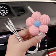 3-In-1 1m/3.28ft/39.37inch Floral Design Multi-Purpose Retractable Charging Cable&Car Charging Cable