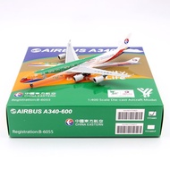 YY Wings 34601 China Oriental Airlines A340-600 B-6055 Aircraft Model 1/400