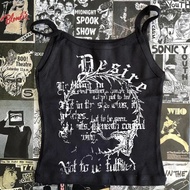 Letter girl shirt Y2k clothing womens clothing 90s womens clothing retro pattern T-shirt short sleev