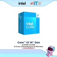 Intel® Core™ i3-14100F / i3-14100 (4-Core/8-Threads) Intel Processor | Intel 14th Gen CPU (LGA1700)