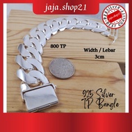 READY STOCK | Original 925 Silver Bracelet 800 TP Bangle For Men | Gelang Tangan Lelaki 800 TP Perak 925