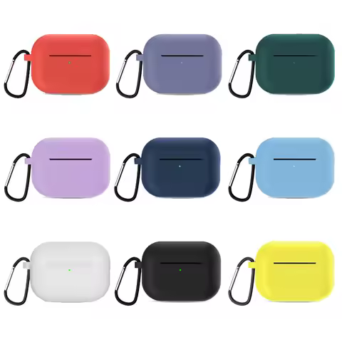 For Airpods Pro 2 Case Silicone With Lanyard Plain Color Earphone Cover For Apple Air Pod Pro 2 Gene