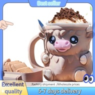 E7G-Ice Cream Pint Sleeves with Scoop and Handle,Cute Animal Ice Cream Cooler Container Leakproof  C
