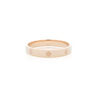 AKE AKE Rituals Cross Wedding Band PM-Pure Pink Gold แหวนเงินแท้925 ชุบทองชมพู (Pure Pink Gold)