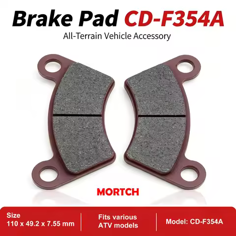 CD-F354A Brake Pad 110×49.2×7.55mm Fit Borossi Joyner BB2000 BB650 BB800 Keeway GTX300 Linhai CUV 4x