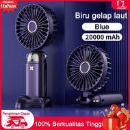 DL Mini Fan 20000mAh 5-Speed Wind Portable Handheld Fan Character LED Display Portable Handheld Fan 