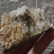 Natural crystal quartz crystal.