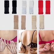 1pc 3 Rows 2 Hook Bra Extension Strap Extender for Women Adjustable Belt Buckle Nylon Elastic Bra Ex