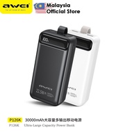 Awei P126K 30000mAh PowerBank PD 22.5W Fast Charging Power Bank Large Capacity PowerBank Camping Pow