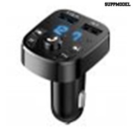 [SM]Dual USB Bluetooth-compatible 5.0 Receiver FM Transmitter Car MP3 Player Kit Quick Charger