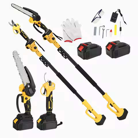 Cordless Chainsaw Customized 2.5m Electric Telescopic Ratchet High Branch Pruning Scissors Chainsaw 