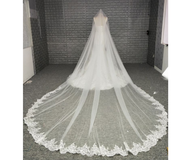 Wedding Accessories Lace Trim Bridal Veil Long Wedding Veil
