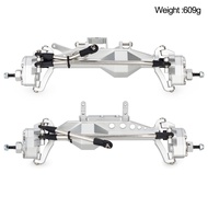Aluminum 4WS Offset Portal Axle Set with Servo Mount for 1/10 4 Wheel Steering LCG Chassis Comp Rigs