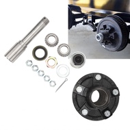 Aumotop 2000 Lbs High Load Bearing Trailer Axle Kit with 5 Screw/Fastener On 4.5in Idler Hub for Car