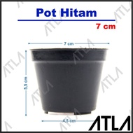 Pot Plastik 7 cm Bulat Tempat Tanaman Bunga Hidroponik 7cm KV001 T