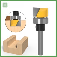 1/4inch 6mm Shank Flush Trim Router Bit 19mm Cutting Diameter Bottom Cleaning Bit for Hardwood Plywo
