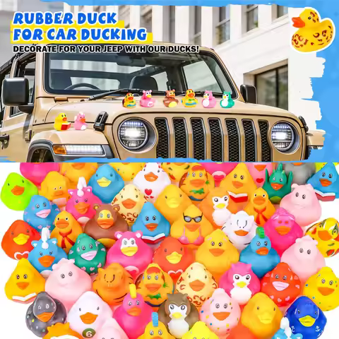5/10/15pcs Car Duck Car Duck Ornaments, Funny Rubber Ducks Car Dashboard Decorations Duck Car Access