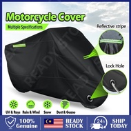 Motorcycle Cover Waterproof 3 Layers Heavy Duty Rain Dust Cover Sun Protective Reflective Penutup mo