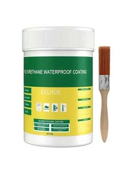 1入組牆面和地面用透明防水塗料,防水密封膠,適用於浴室和室外使用（附刷子）