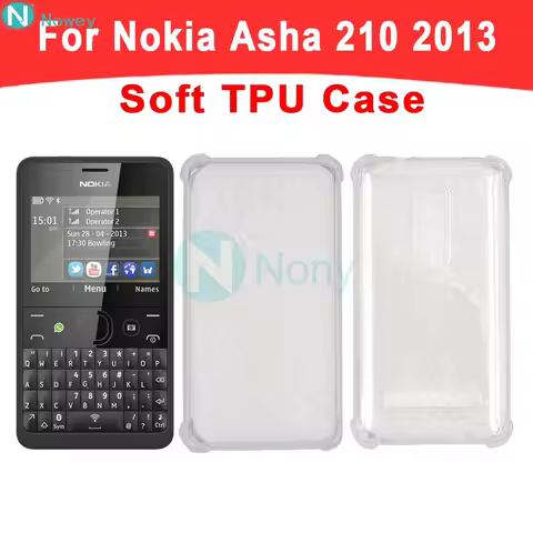 Nowey 210 2013 Case For Nokia Asha 210 (2013) Mobile Phone Clear Soft TPU Back Cover Case Protection