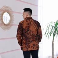PTR Bagus Batik Pria Panjang Furing Katun Baturaden Motif Tulis Merak