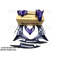 Yamaha Lc135 V8 fi injection purple Cover set (Sticker Tanam)
