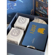 ❤️️AMAZING OFFER❤️️DIPTYQUE 2 IN 1 SET CANDLE CAROUSEL WINTER BLUE EDITION (WPB)