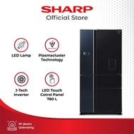 SHARP SJ-IFX96PDG-BK Kulkas Side By Side Multidoors Queen Series