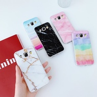 Samsung Galaxy J3 J5 J7 2016 2015 J7 Pro 2017 J7 Prime J4Plus J4+ J7 Plus J7+ J2 Prime J7 Core C9 Pro Soft Phone Case Fashion Back Cover Marble Pattern Casing