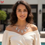 Dollar-Sign Necklace Hip-Hop Style Street Fashion Acrylic Material Lightweight Comfortable Design