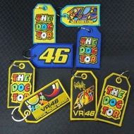 VR46 embroidery keychain