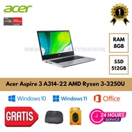 Laptop Acer Aspire 3 A314-22 AMD Ryzen 3-3250U / 4GB 512GB SSD / FHD
