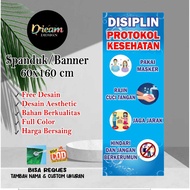 Selling Print Health Protocol Banners 60x160 cm