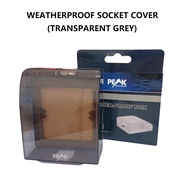 PEAK Outdoor/Indoor Weatherproof PVC Switch / Socket Cover (Transparent Grey)