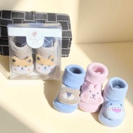 Mividababy - cute baby socks 0-9 months with character doll toys