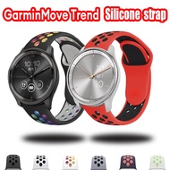 Garmin Vivomove Trend Silicone Strap For Garmin Vivomove Trend Smart watch Band Soft sport Silicone Watch Strap