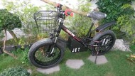 閃標合格標章-電動輔助自行車 "黑牛"  黑色 变速400瓦  扭力感測  電動腳踏車