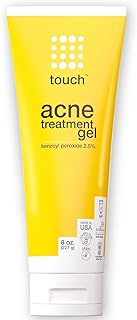 Touch Benzoyl Peroxide 2.5% Acne Treatment Gel Serum - Pimples and Cystic Acne Spot Treatment & Dail