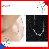 [JM] Shiny Rhinestone Women Horoscope Astrology Constellation Sign Guardian Necklace