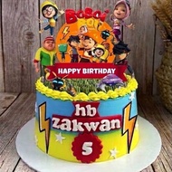1 SET BOBOIBOY TOPPER CAKE BIRTDAY topper hiasan kek