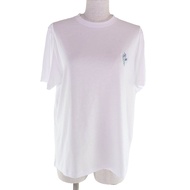 全新未使用 ★ LOEWE S359Y22X97 100% 純棉 Anagram 花卉刺繡圓領短袖 T 卹 白色 M 碼 正品女款