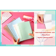 Binder Book Binder A5 Binder B5 Transparent Binder Aesthetic Binder Claire Plain Color Slim File Bin