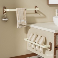 Towel Rack Clothes Rail Storage Rack High-end Bathroom Walnut Wood No-drill Towel Holder Solid Wood 