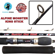NINJA ALPINE MONSTER KING STICK VERSION 1 & VERSION 2 SOLID UL ROD BUTT JOINT ONE PIECE